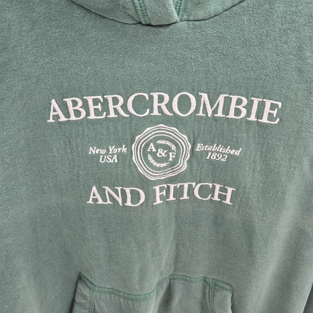 Abercrombie & Fitch Kids Green Hooded Sweatshirt Size 15/16